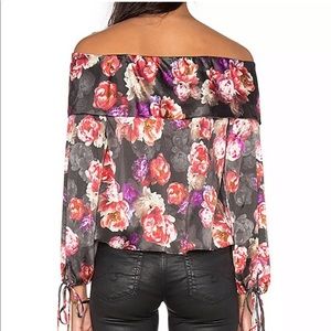 Revolve LPA silk top 34 romantic roses (EEE)